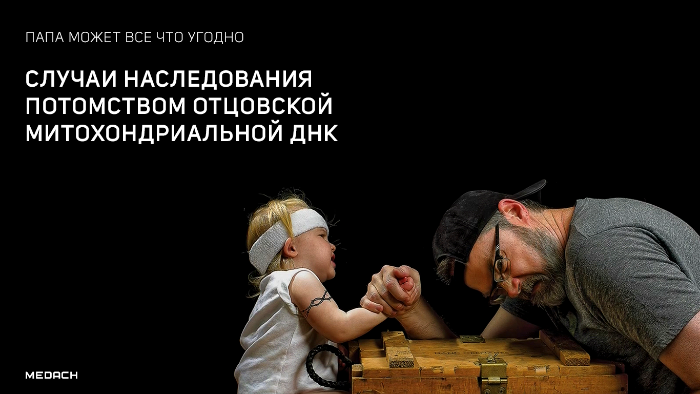 Случаи наследования потомством отцовской митохондриальной ДНК